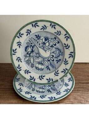 Villeroy & Boch Cordoba Switch 3 Collection Blue Bird 8.25" Salad Plates Set/Two